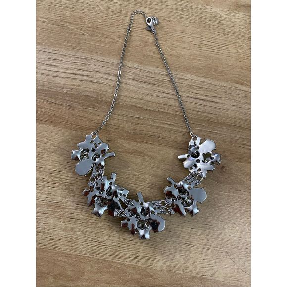 Loft 16" Flower Collar Necklace Gift Fashion Women Party Holiday Jewelry - Picture 4 of 4